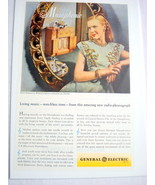 1946 Ad General Electric Musaphonic Radio-Phonograph - £6.28 GBP