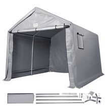 VEVOR Portable Shed Outdoor Storage Shelter, 8 x 14 x 7.6 ft Heavy Duty ... - $349.11