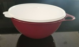 NEW Tupperware Thatsa Bowl Medium 19 cup Bordeaux red Popular size - $49.94