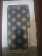 Ativa 269-051 Mobile Phone Case For iPhone 6 Plus, Blue/Gold NEW - €11,58 EUR