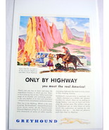 1946 Greyhound Bus Ad Only By Highway  - £6.28 GBP