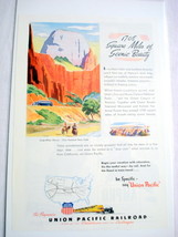 1946 Union Pacific Railroad Ad Road of the Streamliners - £6.28 GBP