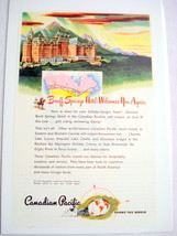 1946 Banff Springs Hotel Ad Canadian Pacific Resort - £6.26 GBP