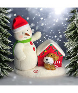 2011 Hallmark Jingle Pals- Deck The Halls- “WORKS” Duo Snowman Dog House... - $711.96 MXN