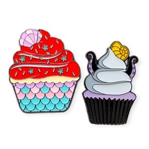 The Little Mermaid Disney Loungefly Pins: Ariel and Ursula Cupcakes - £31.16 GBP