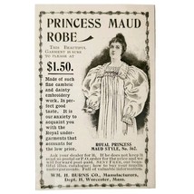 Burns Royal Princess Maud Robe 1897 Advertisement Victorian Fashion ADBN1A8 - €17,25 EUR