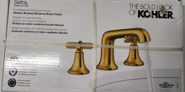 Kohler R29666-3D-2MB Setra Widespread Bathroom Faucet - Brushed Moderne Brass - $189.90