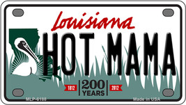 Hot Mama Louisiana Novelty Mini Metal License Plate Tag - £11.73 GBP