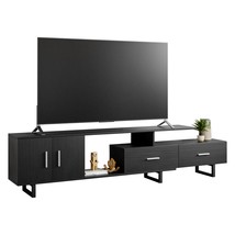 LeisureMod Avery Mid-Century Modern 69&quot; TV Stand with MDF Cabinet and Powder Coa - £168.20 GBP+