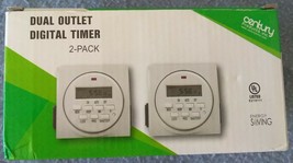 Century Dual Outlet Digital Timer 2 Pack - $13.85