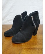 Rag &amp; Bone Margot Black Suede Bootie Side Zipper Heel Shoes Boots Size 7.5 - €47,48 EUR