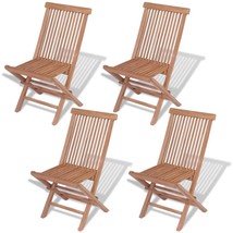 Outdoor Garden Patio Yard Wooden Teak Wood Folding Camping Chairs 2 4 6 8 Chair - £119.84 GBP+