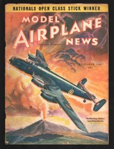 Model Airplane News 12/1941-Handley Page Halifax Long Range Bomber pulp cover... - £30.61 GBP