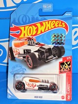 Hot Wheels 2021 Factory Set HW Flames #189 Mod Rod White - $3.50