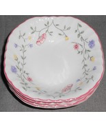 Set (4) Johnson Brothers SUMMER CHINTZ PATTERN Square Cereal Bowls ENGLAND #2 - $69.29