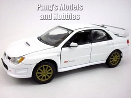 2006 Subaru Impreza WRX STI 1/24 Scale Diecast Car Model - MotorMax - WHITE - £23.26 GBP