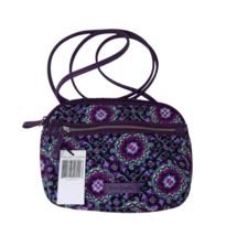 Vera Bradley Iconic RFID Little Crossbody Lilac Medallion Purple Bag Pur... - $34.29