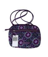 Vera Bradley Iconic RFID Little Crossbody Lilac Medallion Purple Bag Pur... - $34.29
