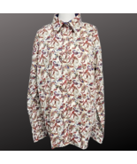 Royal Highness Equestrian Western Show Shirt White Paisley 3XL NWT  - $49.99