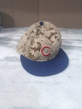 Chicago Cubs Digital Camo New Era Snapback Hat Cap Military SGA MLB Brown Blue - £9.55 GBP