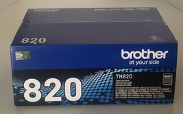 NEW BROTHER TN820 STANDARD BLACK TONER CARTRIDGE - TN-820 SEALED - £32.03 GBP