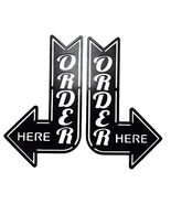 CUSTOM SIZE - Order Here Left and Right Arrows signs (Both Signs) (8x13,... - $40.32 CAD+