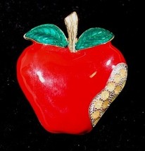 Red Apple Brooch - $3.95