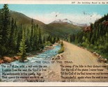 The Call of the Trail Poem Rocky Mountains Postcard PC576 - $4.99