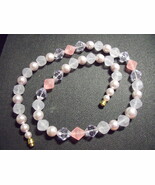 Interesting Multi faceted bead necklace - $25.00
