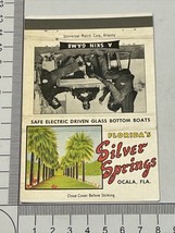 Front Strike Large Matchbook Cover Florida’s Silver Springs  Ocala, Florida gmg - £10.90 GBP