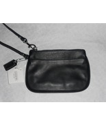 NWT Coach Leather purse wristlet handbag clutch wallet 45651 black  - £32.69 GBP