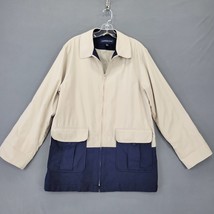 London Fog Khak (Ease) Women Jacket Size M Tan Preppy Khaki Zip Long Sleeve Coat - £12.08 GBP