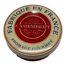 Camembert Fabrique en France Fromage Gourmet Glass Bowl With Top Lid 4.5x2 - $28.04