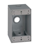 Sigma Electric, Gray 14255 1/2-Inch 3 Hole 1-Gang Deep Box - $20.97