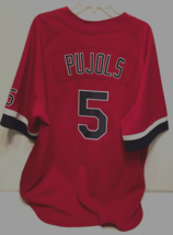 ALBERT PUJOLS #5 St. Louis Cardinals MLB 2010 Nike NL Red Baseball Jerse... - $213.15