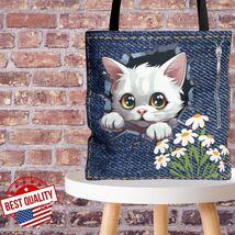 Women's Bag, Cat Lovers, Cute Tote Bag All Over Print Gift for Her, Mom - $19.99+