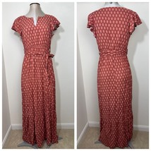 Lucky Brand Maxi Dress Size Medium Redwood Medallion Belted - $39.71