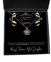 Mom Mommy Mother Mum Stepmom Christmas Xmas Gifts- Notable Crown Necklace with C - £39.65 GBP