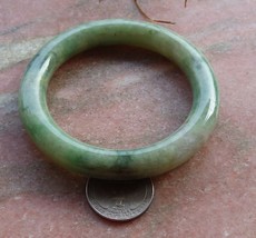 Certified Green Burma 100% Natural A JADE Jadeite Bangle Bracelet 57mm 玉... - £70.04 GBP