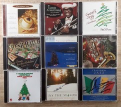 Christmas Jazz CD Lot of 9 Armstrong Guaraldi Jay Patten Sax Big Band Smooth - £14.00 GBP