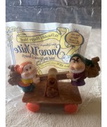 NEW McDonalds Happy Meal Toy Snow White Seven Dwarfs Happy And Grumpy Vi... - $139.94 MXN