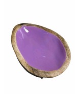 India Decor Olive Awe Enamel Wooden Decorative Serving Tray for Dinner S... - $35.19