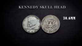 Kennedy Skull Head Coin By Men Zi Magic - £9.30 GBP