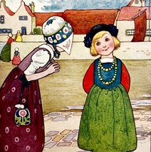 Children Tell Secrets 1906 Lithograph Art Print 6 x 4&quot; MilIicent Sowerby... - $29.99