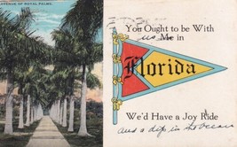 Florida Pennant Postcard 1923 Miami to Pierce City MO D02 - £2.34 GBP