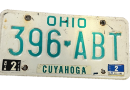 Ohio License Plate 396 ABT Vintage 1991 Cuyahoga State FREE SHIPPING - $328.53 MXN