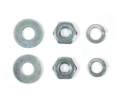 1953-62 Corvette Attaching Kit Defroster Outlet Escutcheon Nut &amp; Washers - $12.82