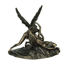Cupid and Psyche Classic Mythology Bronze Finished Statue - £55.38 GBP