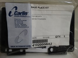 Carlin 4102000WA2 Base Plate Kit for Wayne E Burners 41000,40700,40900 - $14.85