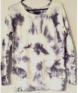 American Eagle sweater size M women tie-dyed blue &amp; white lightweight - $9.85